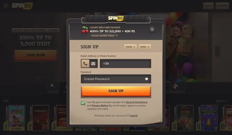Explore spinboss casino login
